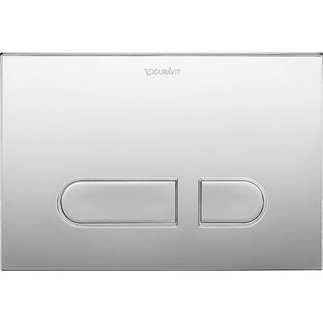 Plaque de déclenchement DURASYSTEM A1 217x146.5mm pour WC, plastique blanc DURAVIT
