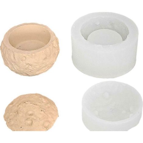 Moules en silicone en forme de lune pour bougies et pots de rangement à bijoux (1/4)