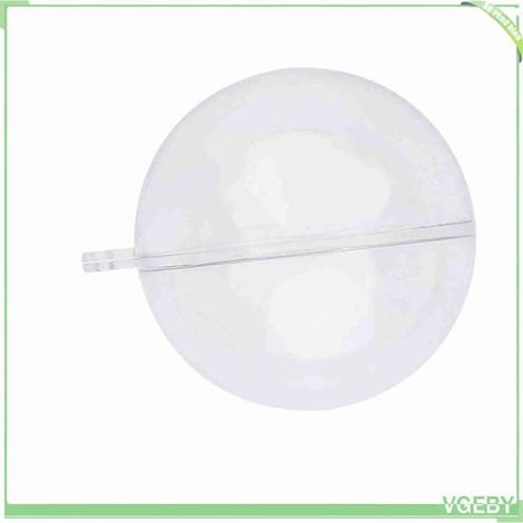 Boule en plastique transparent - FAFEICY - Lot 20 - Réutilisable - 3 tailles (5/8/10 cm) - PS écologique (1/5)