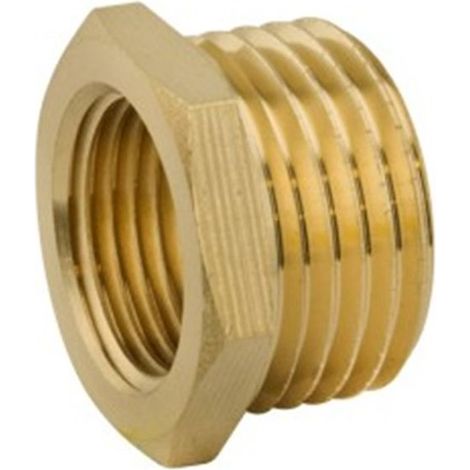 Écrou de réduction en laiton mâle - femelle - M1/2" - H1/8"