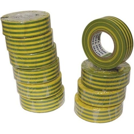 Ruban Isolant Vert/jaune Isolation électrique Sûre - Perel