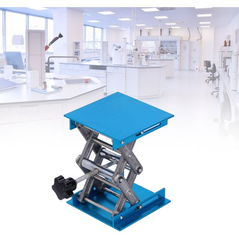 Plateforme de levage pour laboratoire en oxyde d'aluminium, support de table réglable 100x100mm