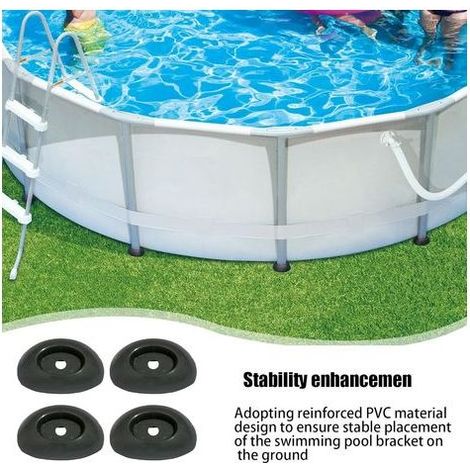 Capuchons de pied piscine Capuchon rechange pour d'extrémité pièces cadre Support support équipement résistant aux intempéries - (1/4)