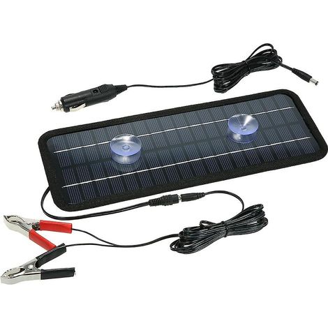 Chargeur de batterie solaire portable 12V 4.5W pour voiture bateau batterie de secours extérieur