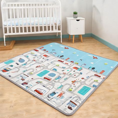 Tapis de jeu bébé motif voitures mousse XPE 1,5 cm antidérapant (1/5)