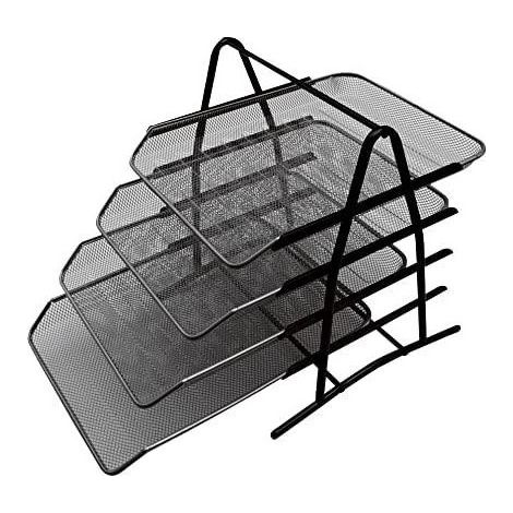Dokumentenablage aus Metall mit 4 Schubladen