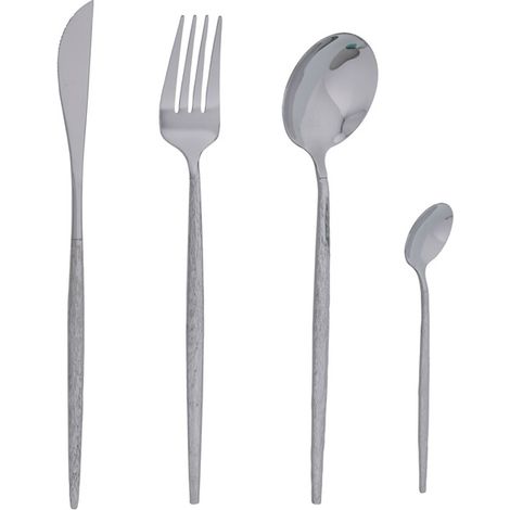Besteckset 24 Teile - Hammerschlag - Jean Dubost