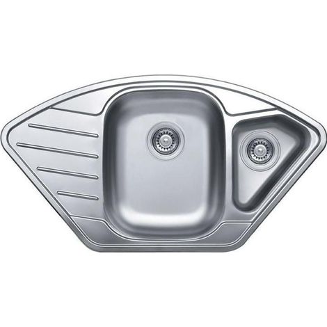 Elleci LIX920SASEX Special Esa 920 Lavello da incasso 2 vasche gocciolatoio 92x50 cm colore Inox Satinato (1/3)