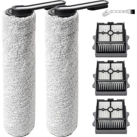 Rotating brushes, 3 HEPA filters, 1 Cleaning brush, Microfiber, For Tineco Floor One S5 Combo (1/5)