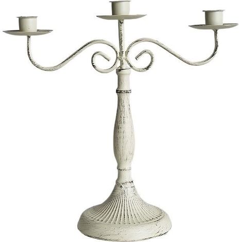Bougeoir rétro européen en fer forgé – Candélabre classique pour la décoration intérieure, les mariages et les dîners romantiques