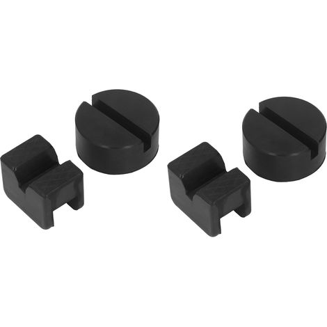 Kit d'outils universel pour automobile : 4 patins de cric ronds en caoutchouc de type V, roulements 2-4T (1/5)