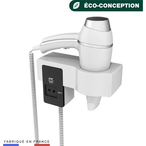 JVD - Sèche-Cheveux Alteo blanc + support PR MT - Matériel professionnel