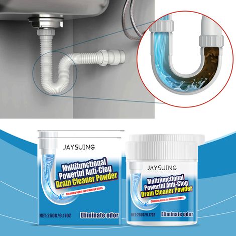 Poudre de débouchage pour canalisations de cuisine et de salle de bain - 260 g -- AKRACING (1/5)
