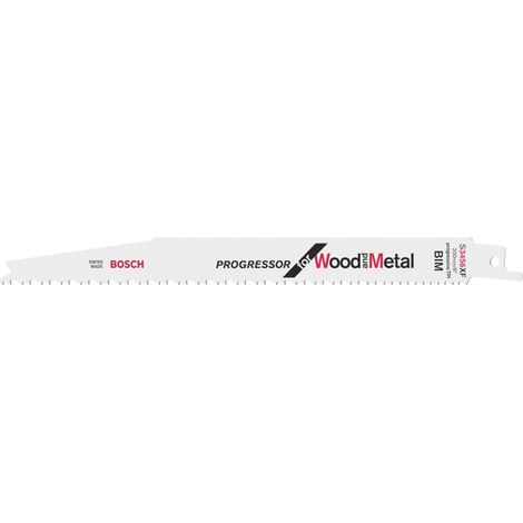 Bosch Accessories 2608654418 Säbelsägeblatt S 3456 XF, Progressor for Wood and Metal, 100er-Pack Säg