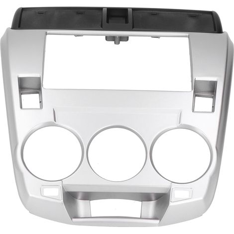 2-DIN-Autoradio-Einbaurahmen, silberfarben, für Honda City (2008–2013), Stereo-Montageplatte mit GPS und DVD-Player sowie Halterung (1/5)