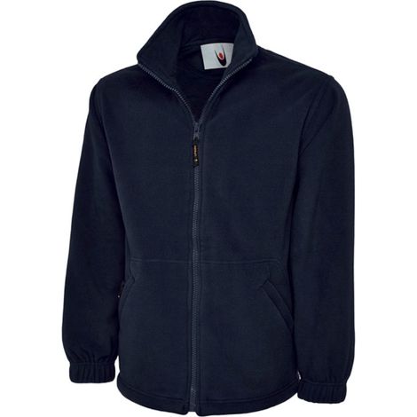 Extra dicke Unisex Fleecejacke 300 g/m² Antipilling Dunkelblau XXL