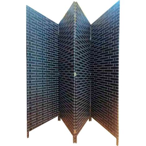 Biombo papel trenzado 4 hojas 50(x4)x3x180h cm (1/5)