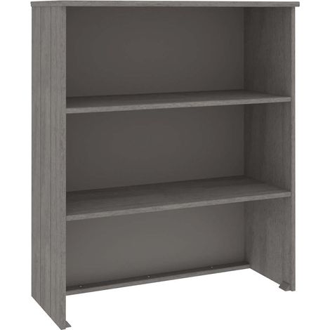Dessus de Buffet  Meuble de rangement HAMAR Gris clair 85x35x100 cm Bois de pin (1/5)