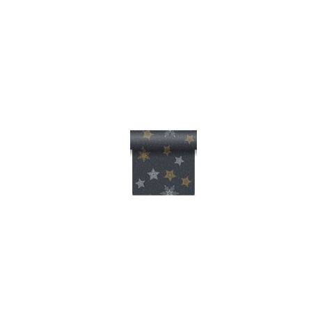Duni Tischläufer Snowstars Black multi 480 x 40 cm - 1 Stück
