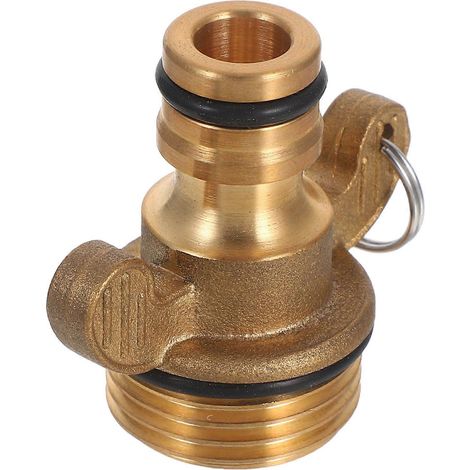 Raccord rapide pour tuyau d'arrosage, système anti-fuite d'eau multiple, connecteur rapide en laiton (1/5)