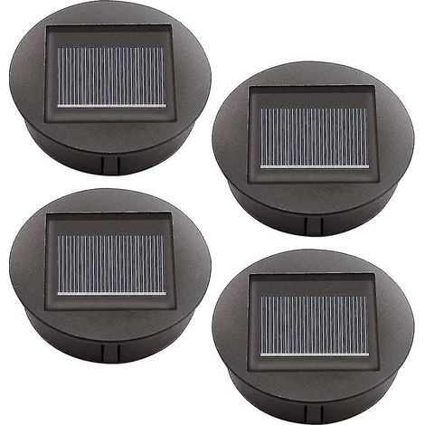 Lot de 4 lampes solaires de rechange avec ampoules LED, protection pour panneau solaire LED pour lanterne de jardin suspendue.-AquaForge (1/5)