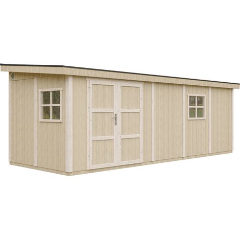 Gartenhaus Premium Qualität 14,30 m² - H231x248x648 cm – Timbela M941