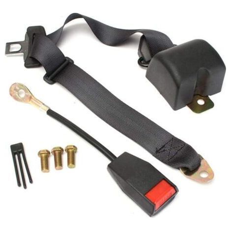 Kit de ceinture de sécurité réglable à 3 points Ceinture de sécurité rétractable à double siège Kit de harnais universel Ceinture de sécurité rétractable à rallonge (1/5)