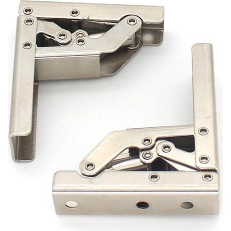 2 pièces de support de charnière pliable à 90 degrés épaissi reliant la charnière d'armoire support caché cadre de table accessoires de meubles