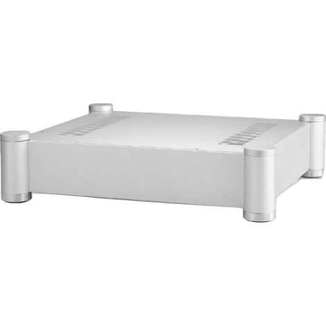 Audioverstärker-Gehäuse, Außenmaße 362×322×86mm, Innenmaße 320×280×62mm, Material Aluminiumlegierung, Nettogewicht 3,2kg, Enthält Schrauben und (1/5)
