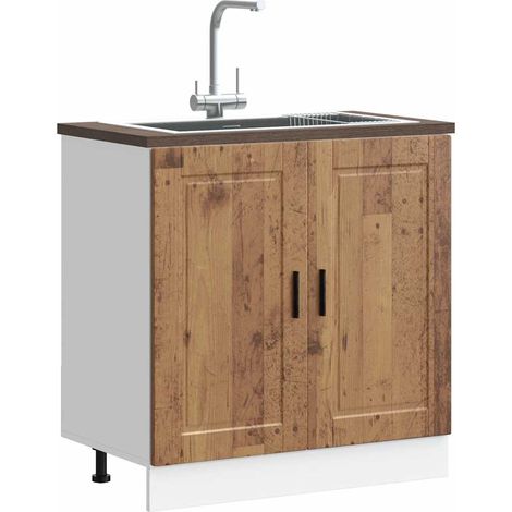 Spülenunterschrank Porto Altholz-Optik 80x46x81,5 cm