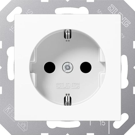 Jung Enchufe SCHUKO®, 16 A 250 V , SAFETY+, termoplástico, Serie AS/A, blanco alpino A 1520 BFKI WW