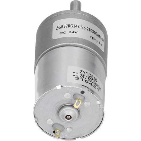 24-V-Gleichstrom-Mikrogetriebemotor mit 37-mm-Welle, ZGB37RG 33R-24V Getriebemotor (1/5)