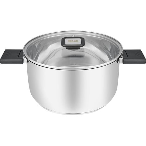 Resto Kochtopf 4,4 l (silber, Edelstahl, Induktionsherd, spülmaschinenfest) (1/5)