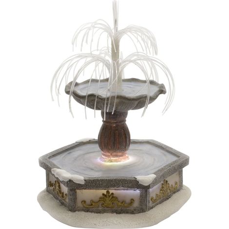 Fontana LED in polyresin 10 x 9 x 16 cm marrone Peraga Christmas