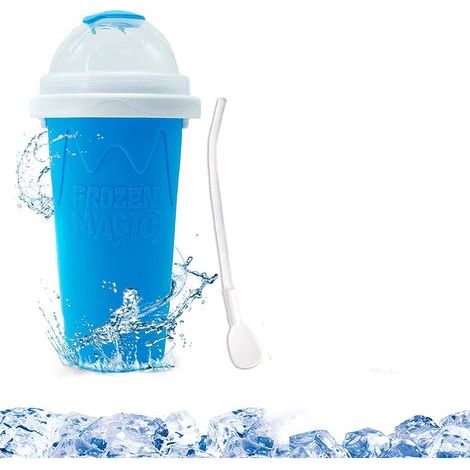 Slush-Becher – Doppelwandig mit Deckel und Zubehör – Für gefrorene Smoothies – 1 Stück (1/5)