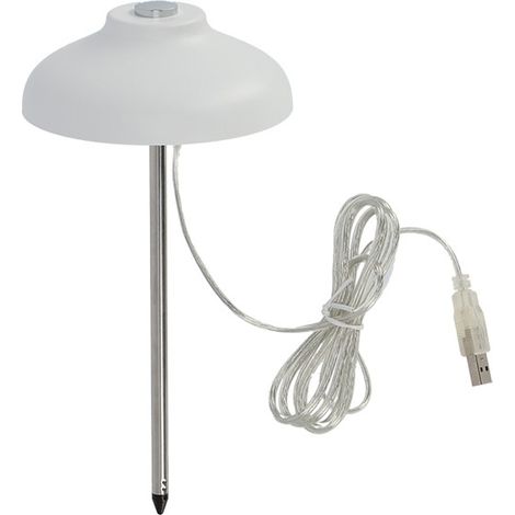Pflanzenlampe weiß 11x11x22-74,1 cm
