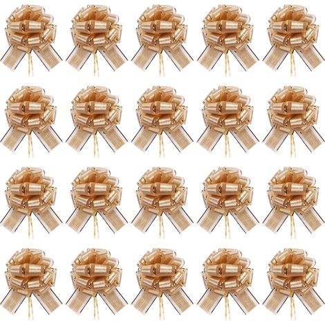 Guirlande Fleur Organza - Décoration Fête Noël Mariage Anniversaire - 20 Pièces - 15 x 18 cm (1/5)