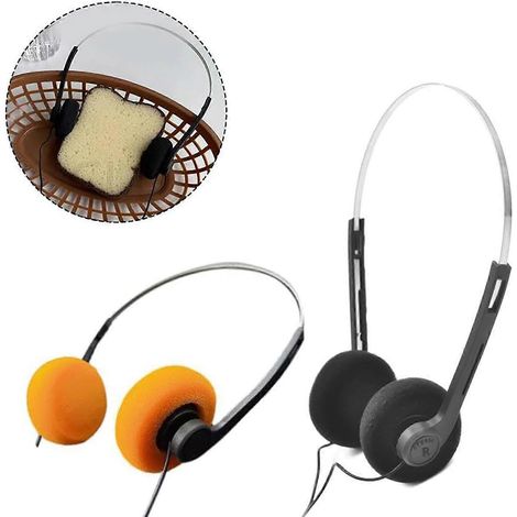 Casque audio rétro Walkman à armature métallique pour adultes et adolescents, cadeau tendance, neuf (1/5)