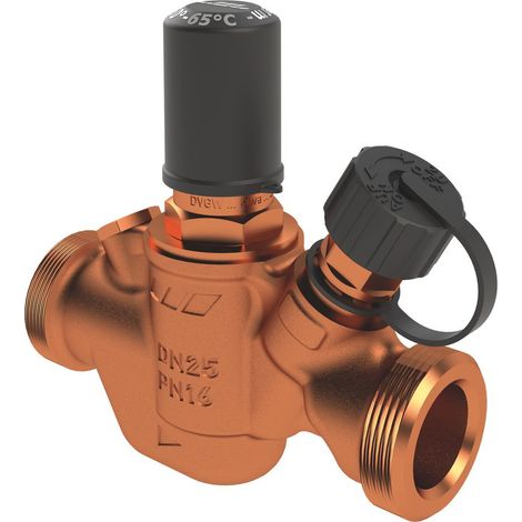 Kemper Multi-Therm automatisches Regulierventil 50-65 Grad C, DN 25 AG, PN 16, Rotguss, Figur 141 0G