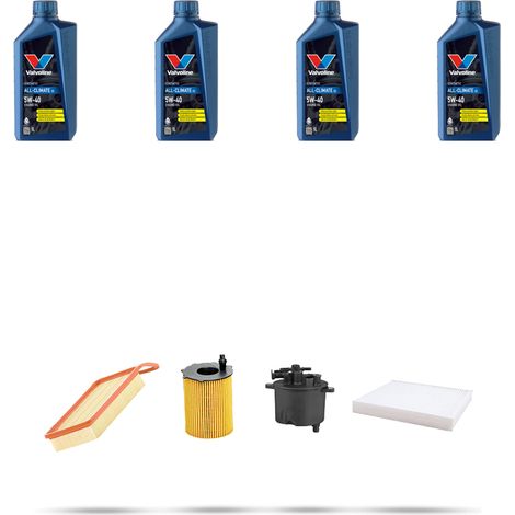 Kit tagliando 4 FILTRI e 4L OLIO compatibile con Mazda 2 (DY) 1.4 CD 50kw dal 2003 al 2007 (1/5)