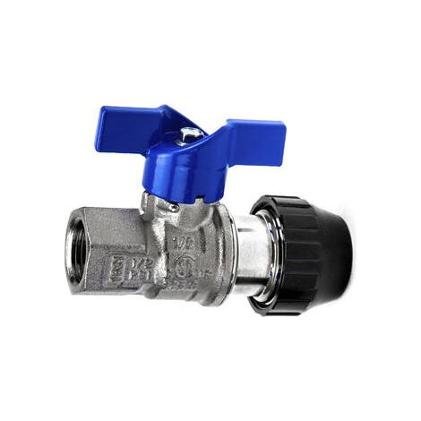 Vanne pour tube ø25 taraudée F 3/4"G pour réseau d'air comprimé - KR 7051 - CLAS Equipements