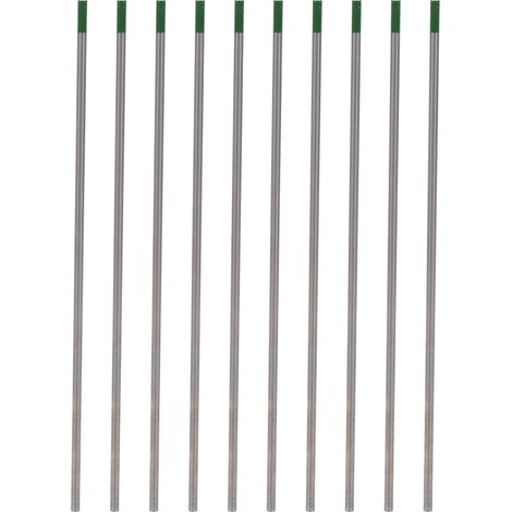 10 Stück 3,2 mm WP-Stab-Wolframelektroden-Lichtbogennadeln zum Schweißen von dünnem Edelstahl, grün (1/5)