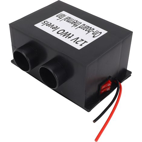 Chauffage de Voiture à 2 Trous, Dégivreur de Pare-brise électrique Portable 12 V 600 W, Dégivreur de Contrôle de Température avec 2 Points, pour Désembuage d'hiver de Véhicule de Camion, (1/5)