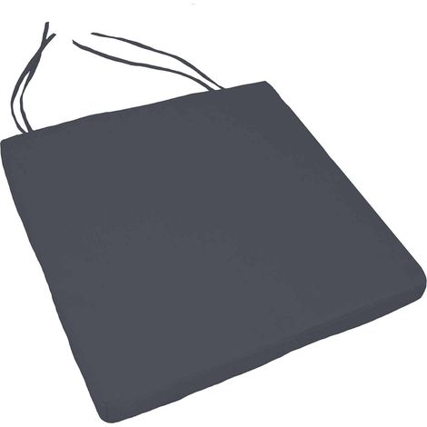 Homemaison – Galette de chaise extérieure déhoussable et imperméable – Tissu 100% polyester – Dimensions 40x40 cm – Épaisseur 5 cm – Résistance UV grade 4