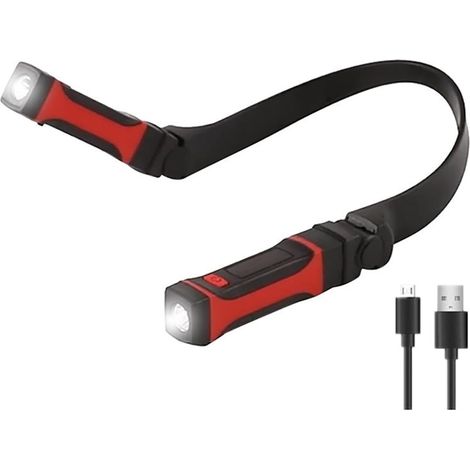 Tragbare, flexible, freihändige LED-Nackenleuchte, Leselampe, Nacht-Camping-Licht, USB-Aufladung, Nacken-Leseleuchte, Lesen, Arbeiten (1/5)