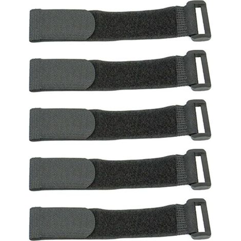 SABIR Lot de 5 sangles de fixation pratiques pour guidon de vélo avec crochets et sangles à boucle, accessoires de vélo (1/4)