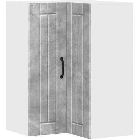 Maison Exclusive - Mobile angolare per parete LUCCA Grigio Cemento 57 x 57 x 80 cm