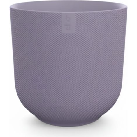 Pot de Fleurs Rond Round à Surface Texturée Lilas Lavande Ø 23 x H 21 cm - PANGIVO (1/5)