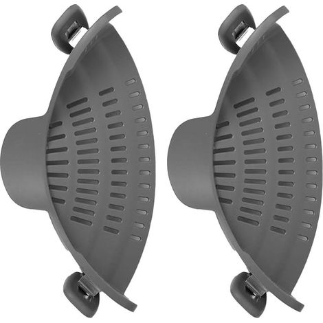 Clip de filtre à eau (lot de 2) - Support de filtre à large ouverture pour pots de légumes et fruits (gris) (1/5)