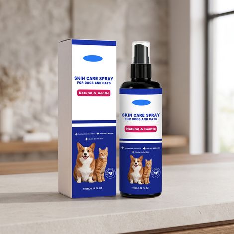 Spray de soin pour la peau des animaux - Universel pour animaux, nettoie et apaise, sans rinçage, application locale - 100 ml (1/5)